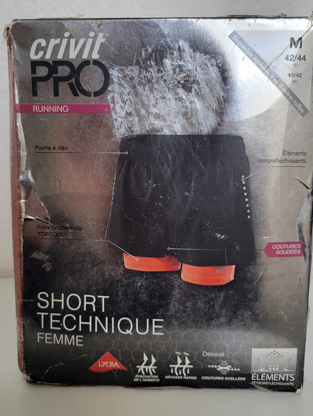 Women's Black Running Shorts with Coral Liner